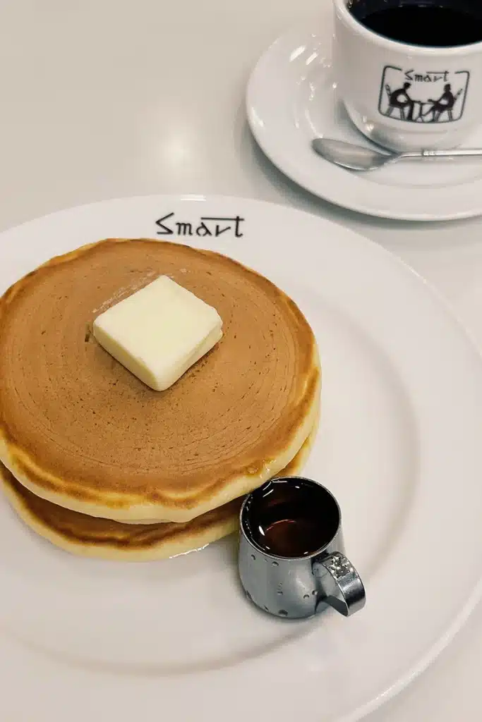 京都Smart Coffee的早餐鬆餅