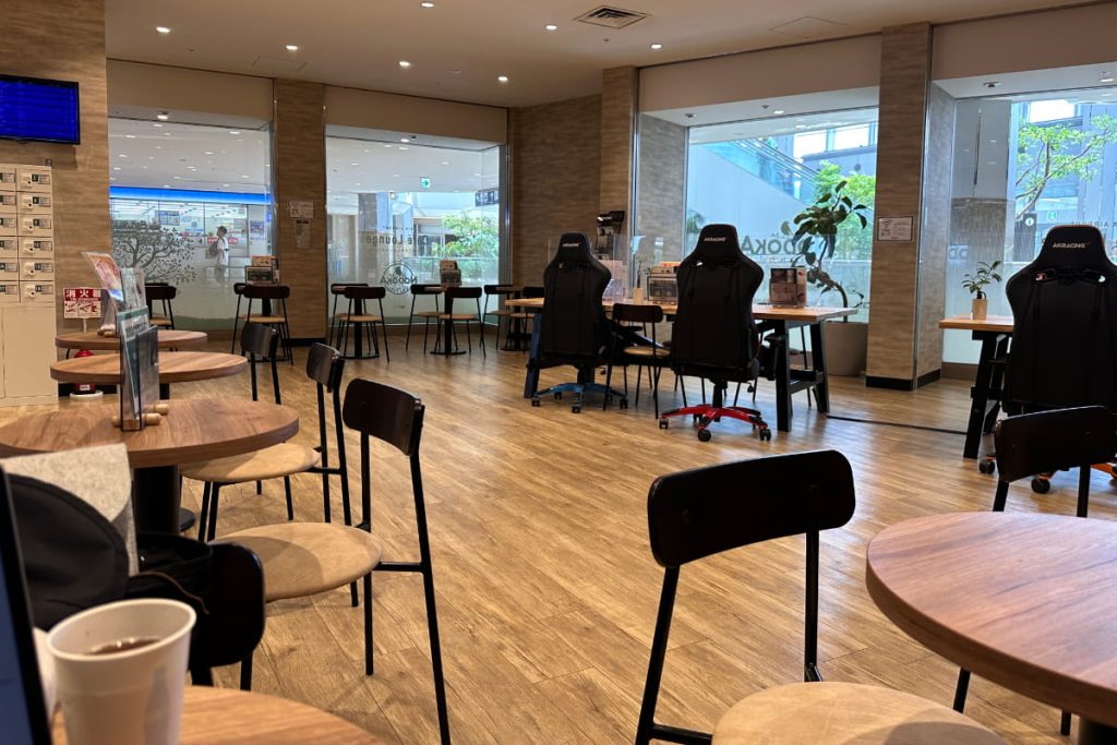 關西機場NODOKA的咖啡區